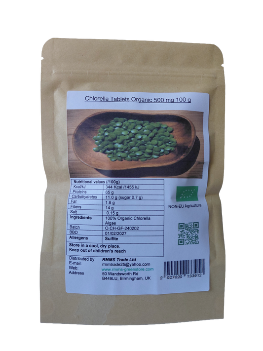 Chlorella Tablets Organic 500mg