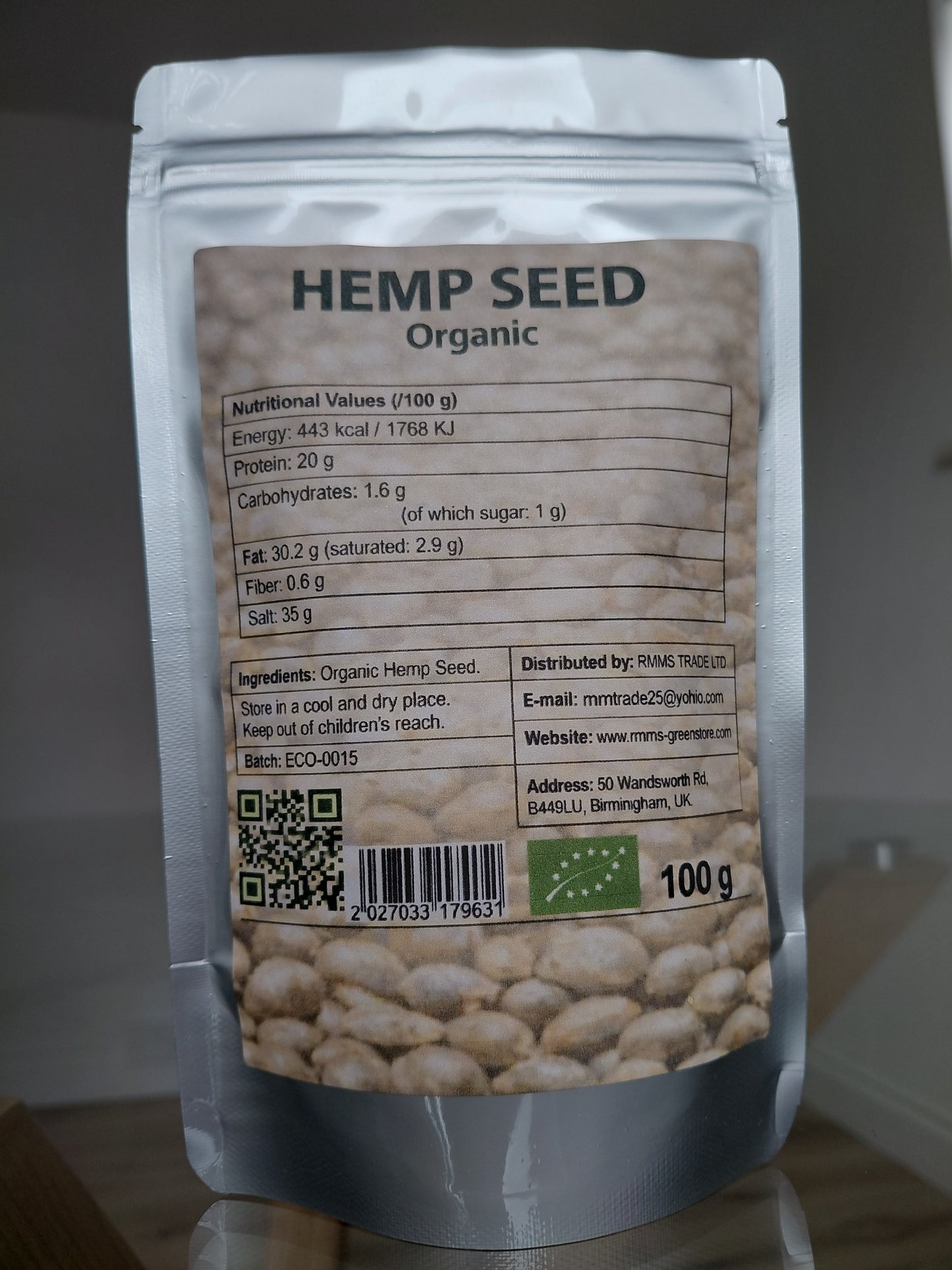 Hemp Seeds Whole Organic