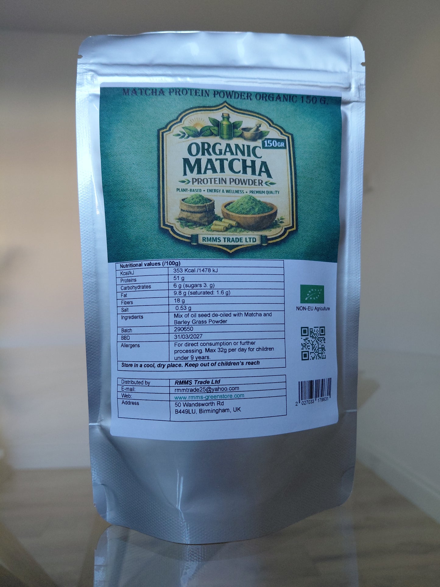 Matcha Protein Powder Organic