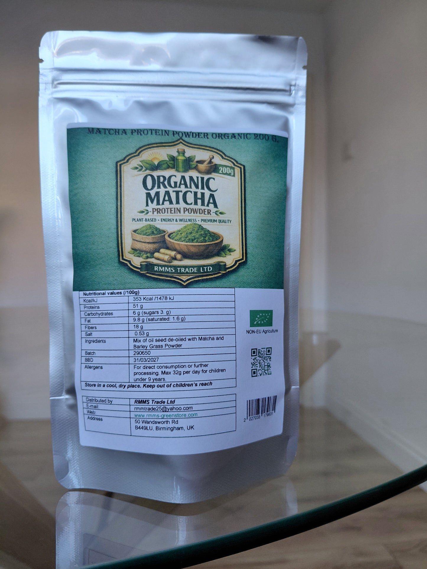 Matcha Protein Powder Organic
