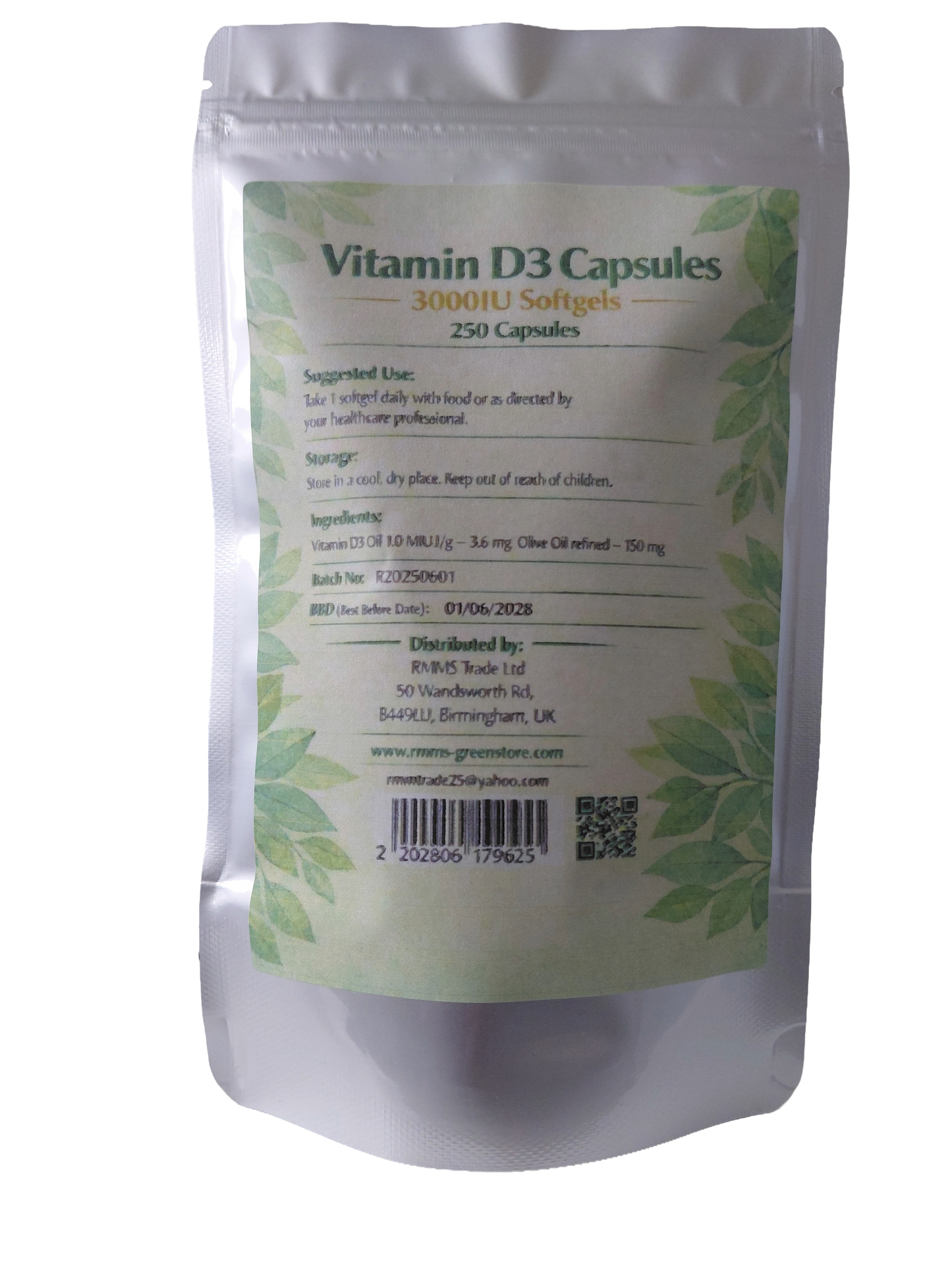 Vitamin D3 Capsules 3000IU  Softgels